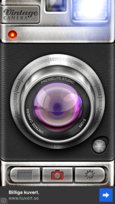 Screen Shots from the app Vintage